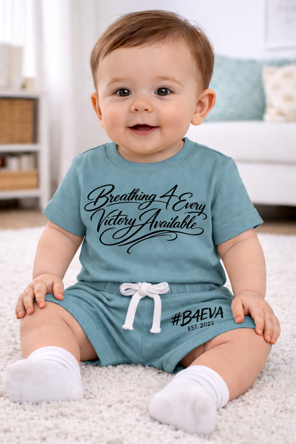 BABIES B4EVA SIGNATURE SHORTS SET