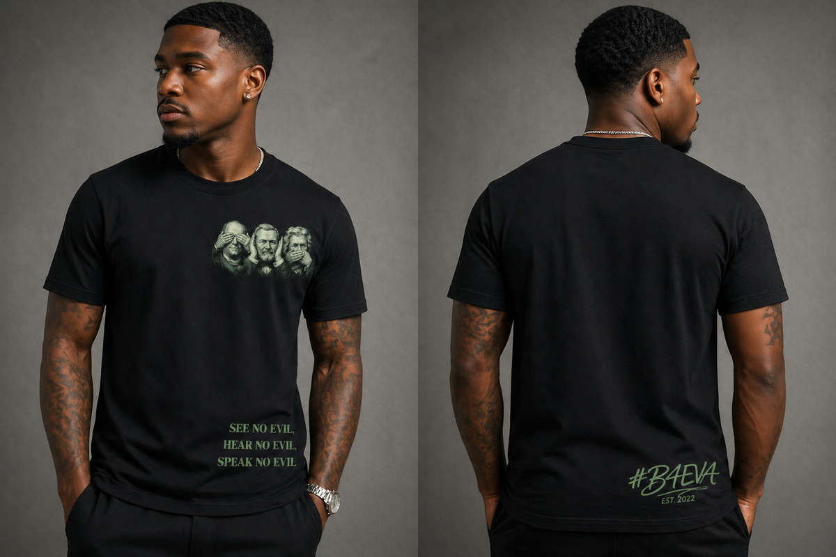 HEAR NO EVIL , SEE NO EVIL , SPEAK NO EVIL TSHIRT