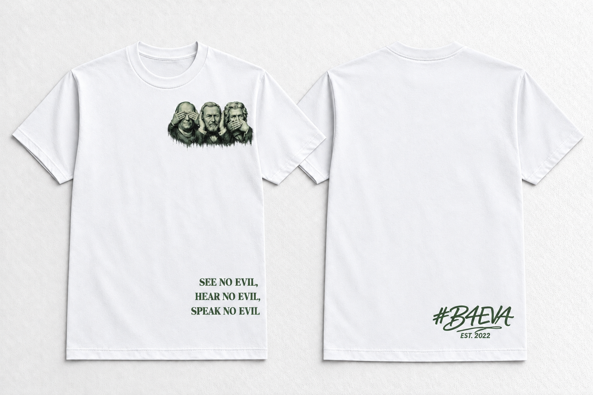HEAR NO EVIL , SEE NO EVIL , SPEAK NO EVIL TSHIRT