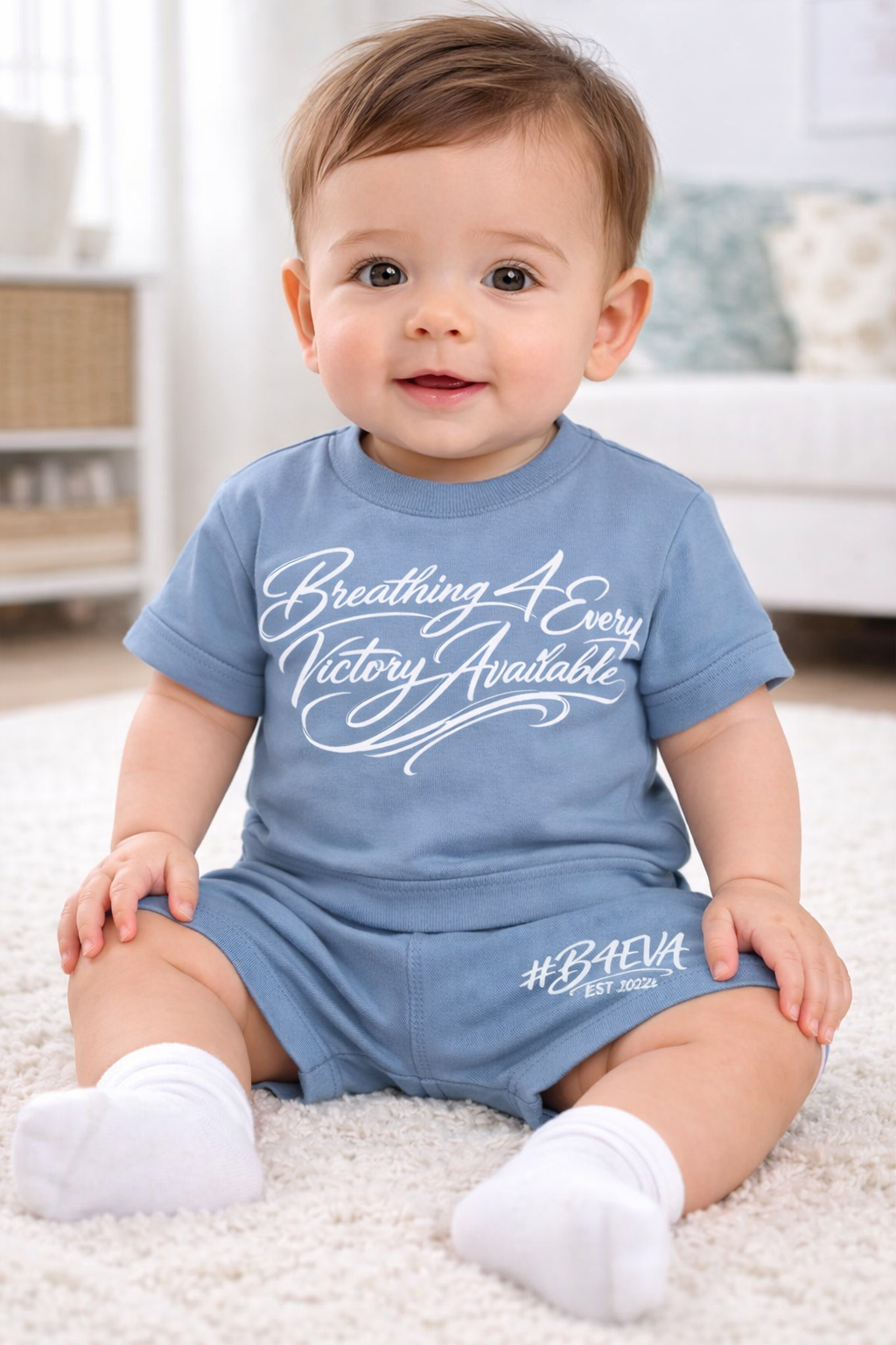 BABIES B4EVA SIGNATURE SHORTS SET