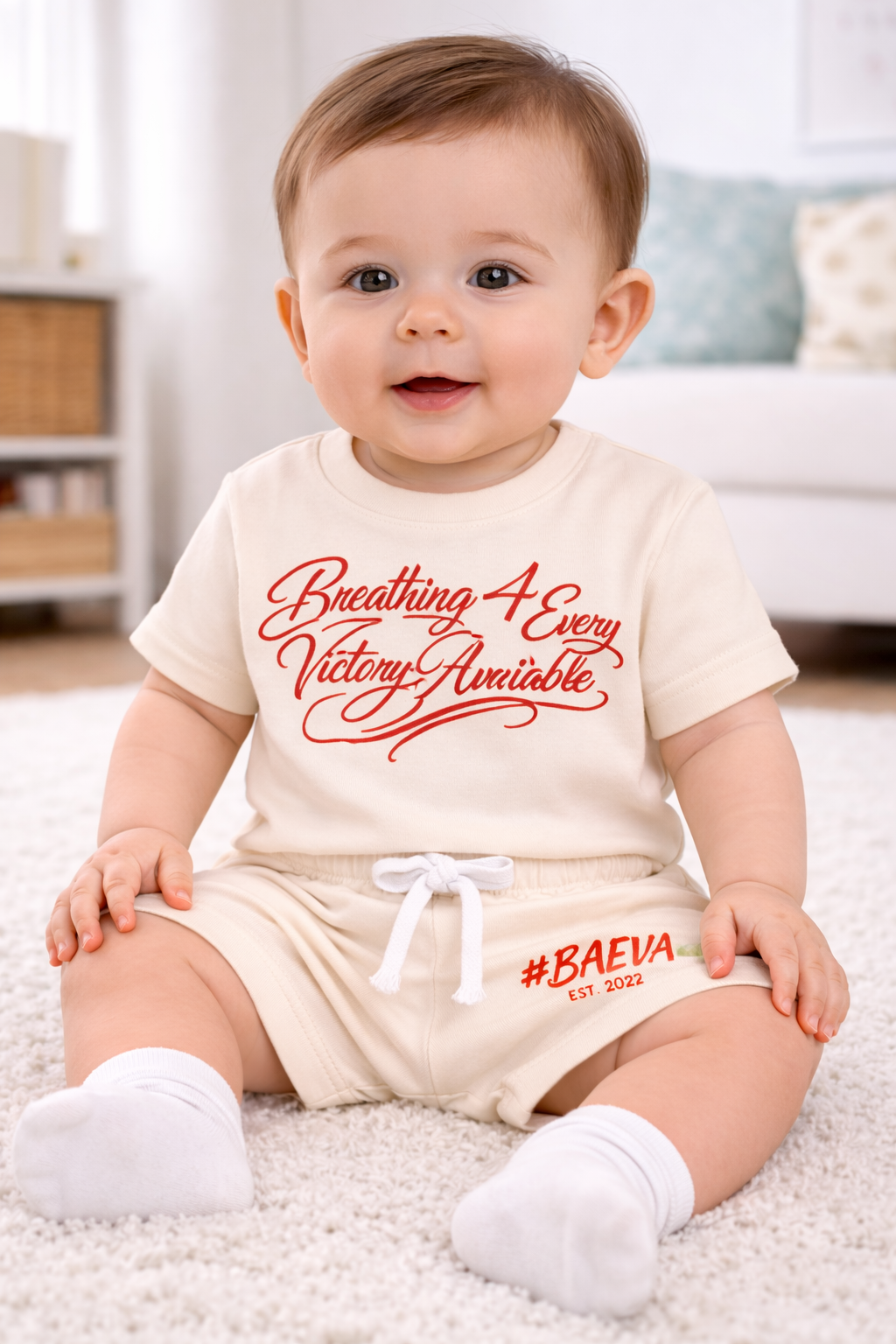 BABIES B4EVA SIGNATURE SHORTS SET