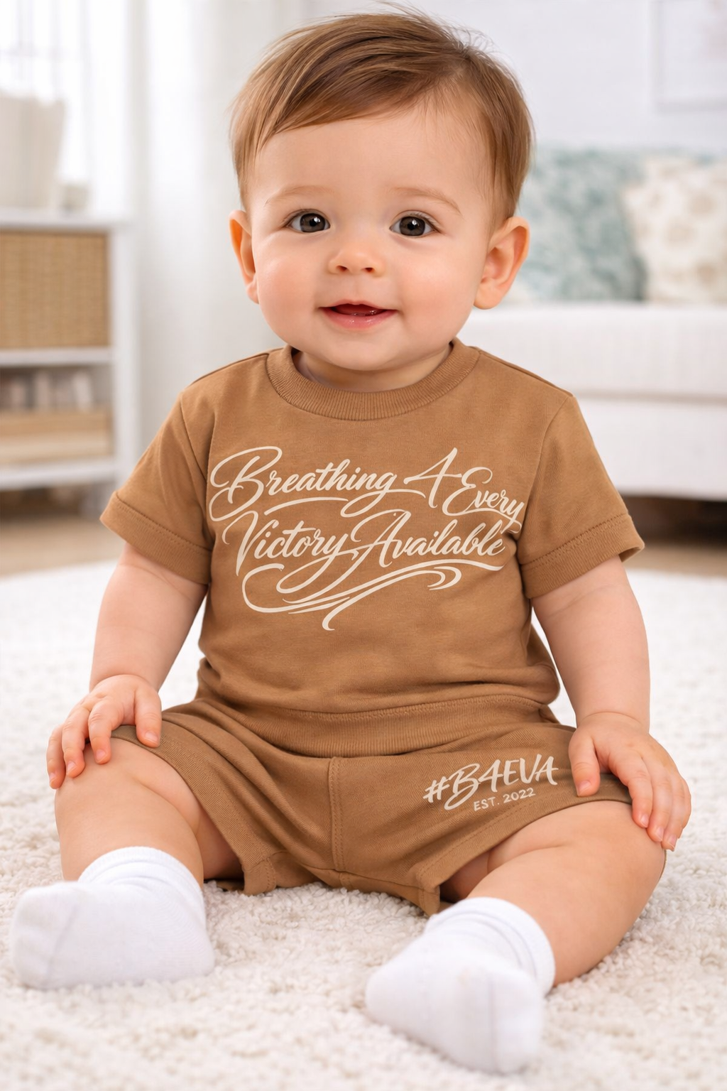 BABIES B4EVA SIGNATURE SHORTS SET