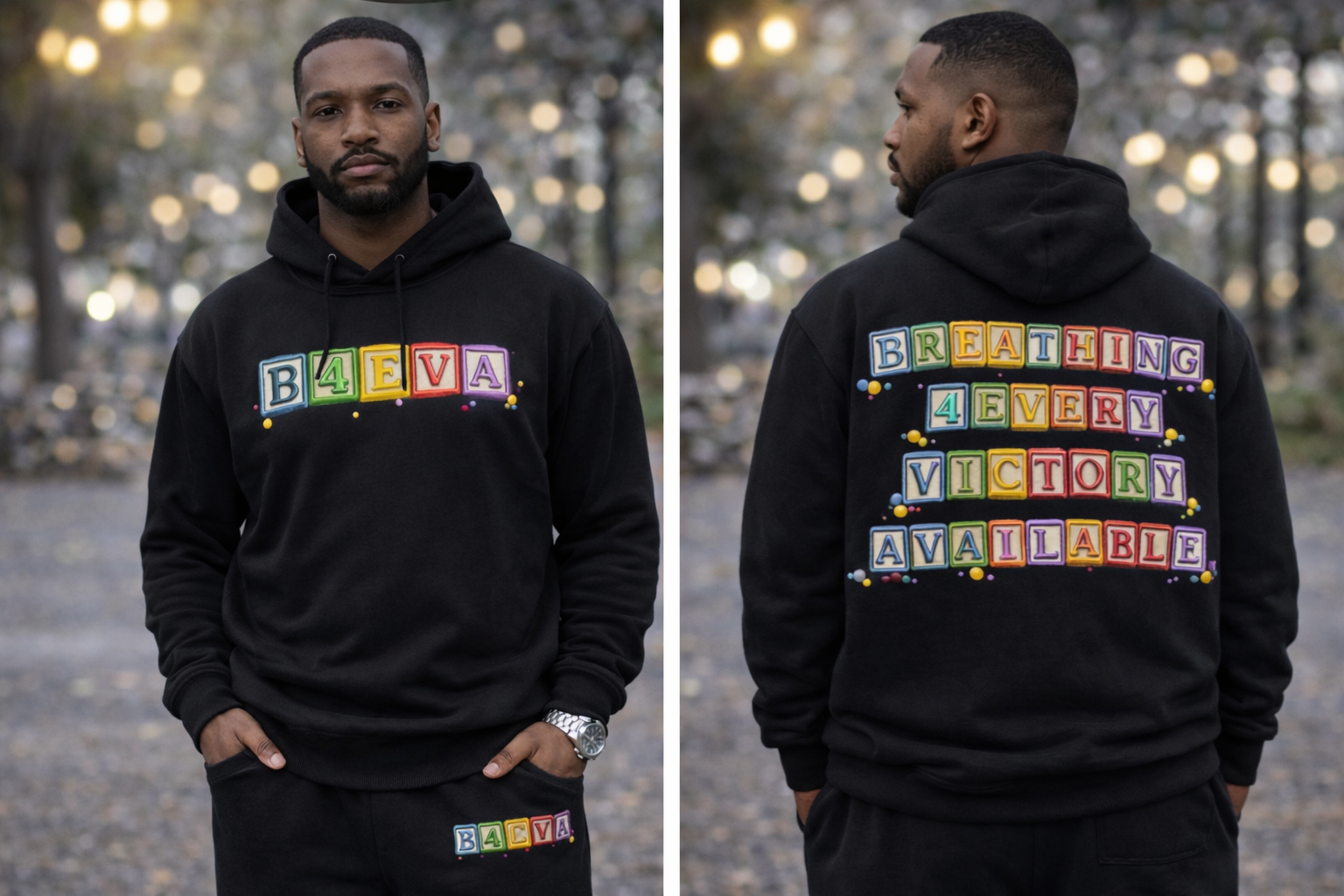 MEN B4EVA BLOCKS STACKERS SWEATSUIT
