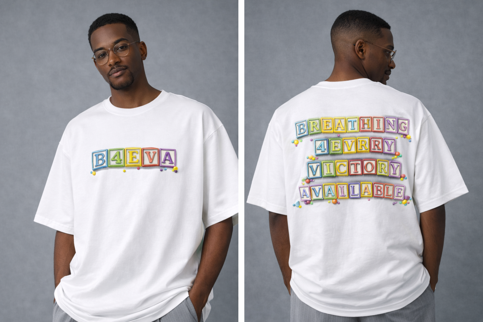 MEN BLOCKS OVERSIZED TSHIRT
