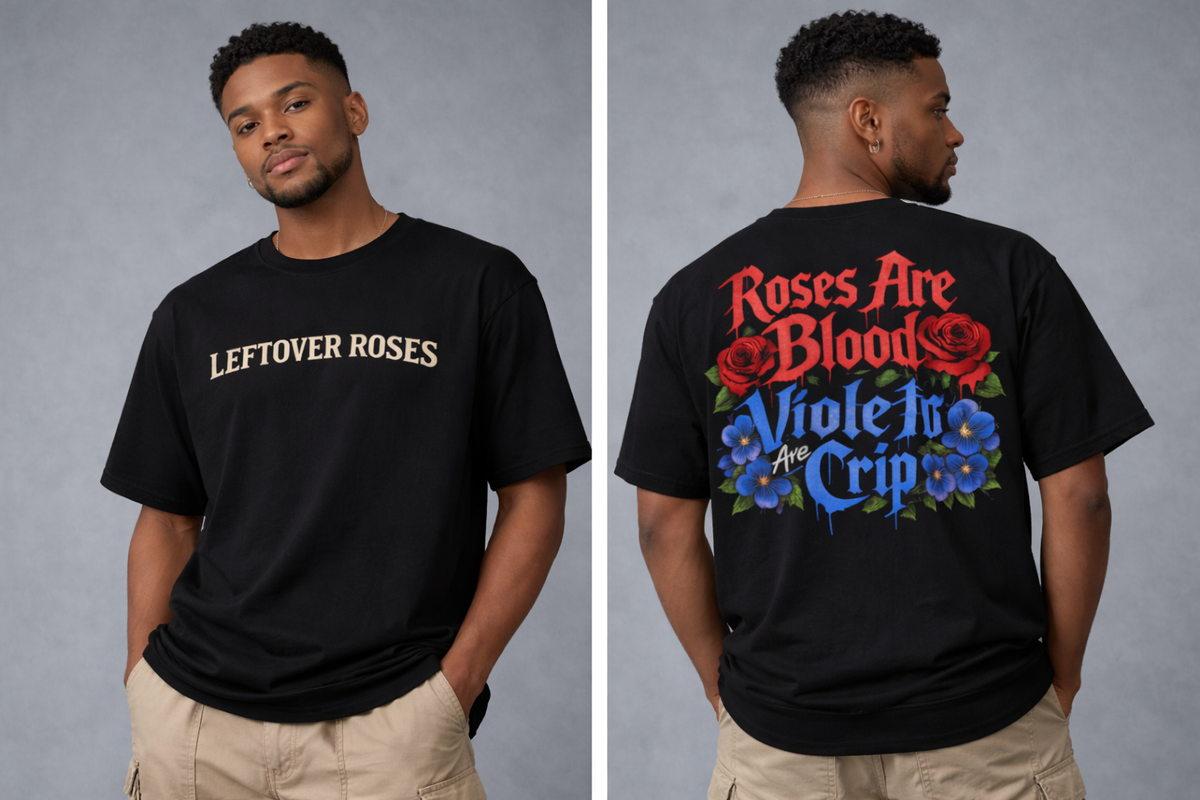 MEN “ LEFTOVER ROSES TSHIRT “ ( oversized )