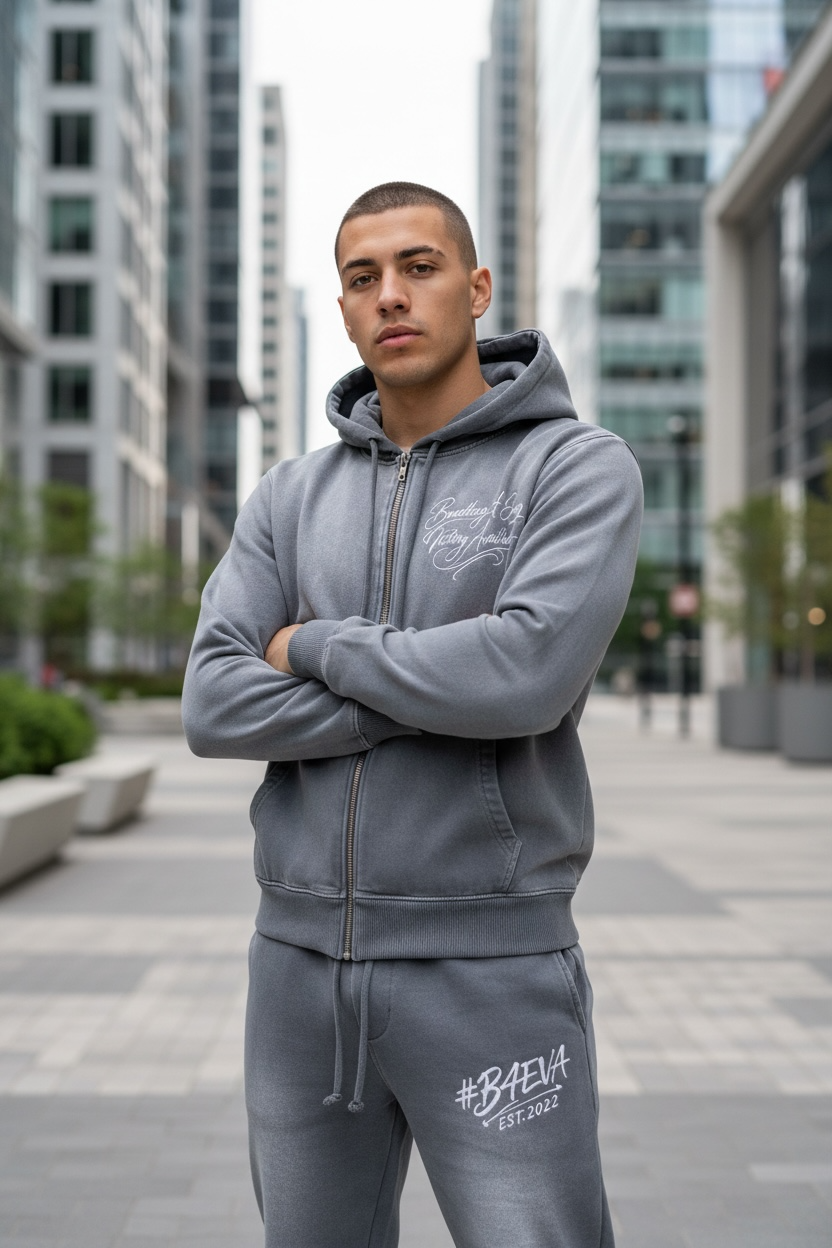 MENS B4EVA SIGNATURE ACID DRY ZIPUP HOODIE SWEATSUIT ( CUSTOMIZABLE )