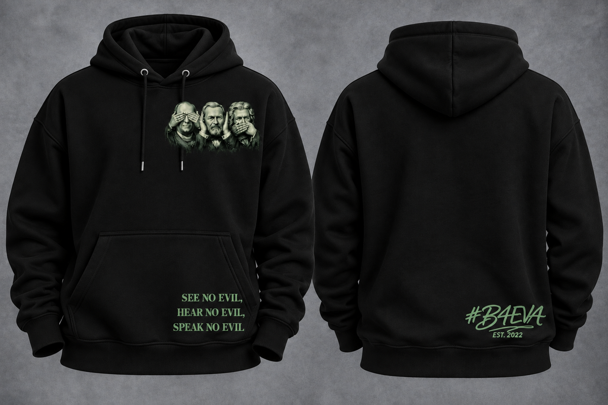 SEE NO EVIL , SPEAK NO EVIL , HEAR NO EVIL SWEATER