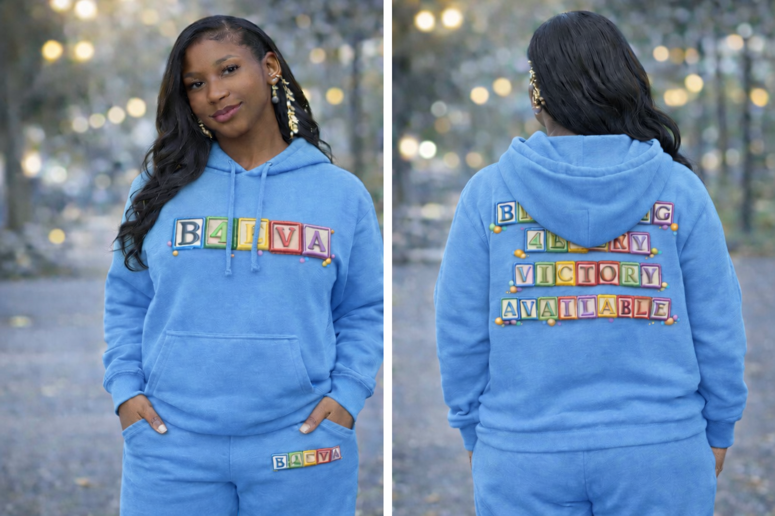 FEMALE B4EVA BLOCKS HOODIE SWEATSUIT
