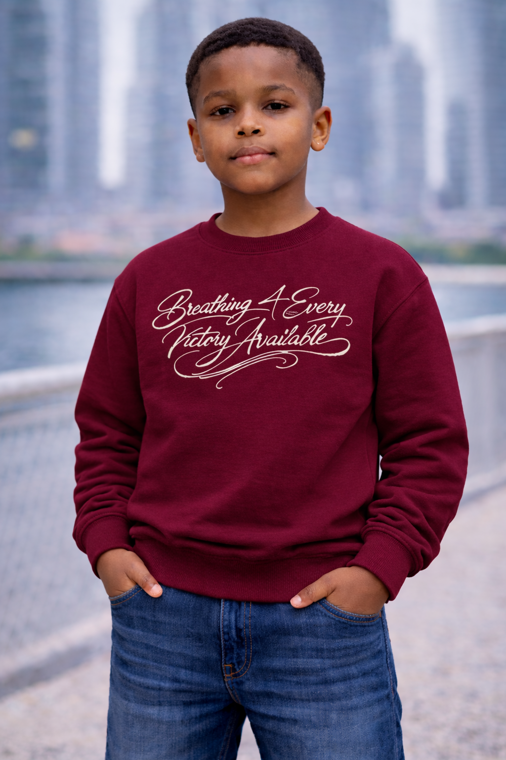 YOUTH B4EVA SIGNATURE CREWNECK SWEATER