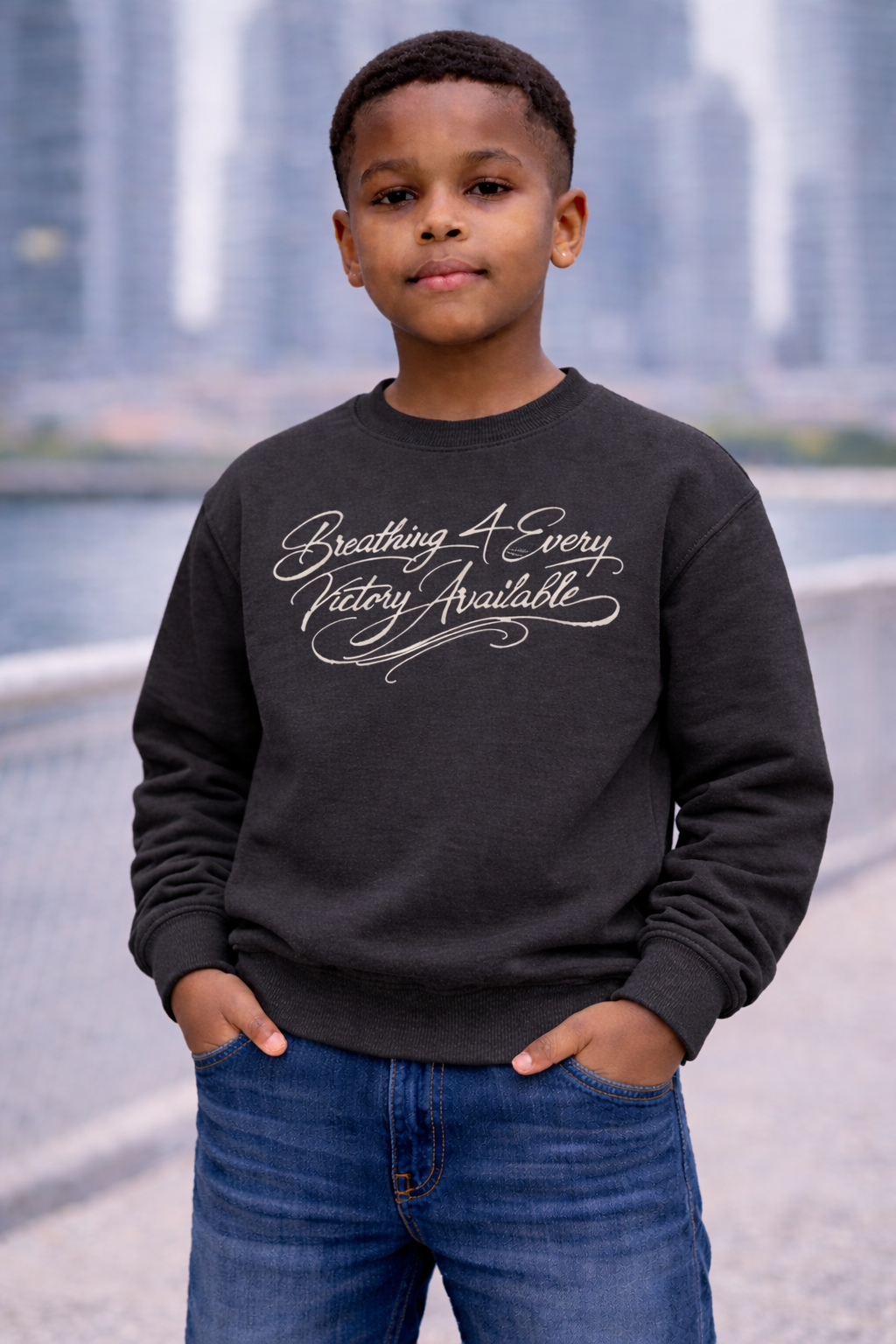 YOUTH B4EVA SIGNATURE CREWNECK SWEATER