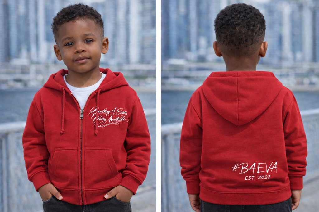 TODDLER B4EVA SIGNATURE ZIPUP HOODIE ( CUSTOMIZABLE )