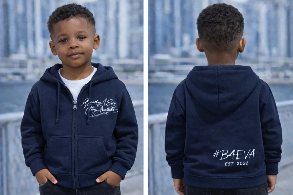 TODDLER B4EVA SIGNATURE ZIPUP HOODIE ( CUSTOMIZABLE )