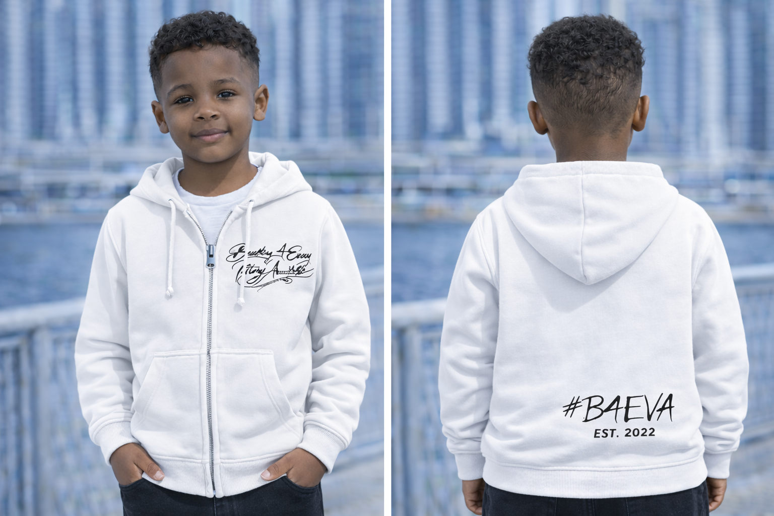YOUTH B4EVA SIGNATURE ZIPUP HOODIE ( CUSTOMIZABLE )