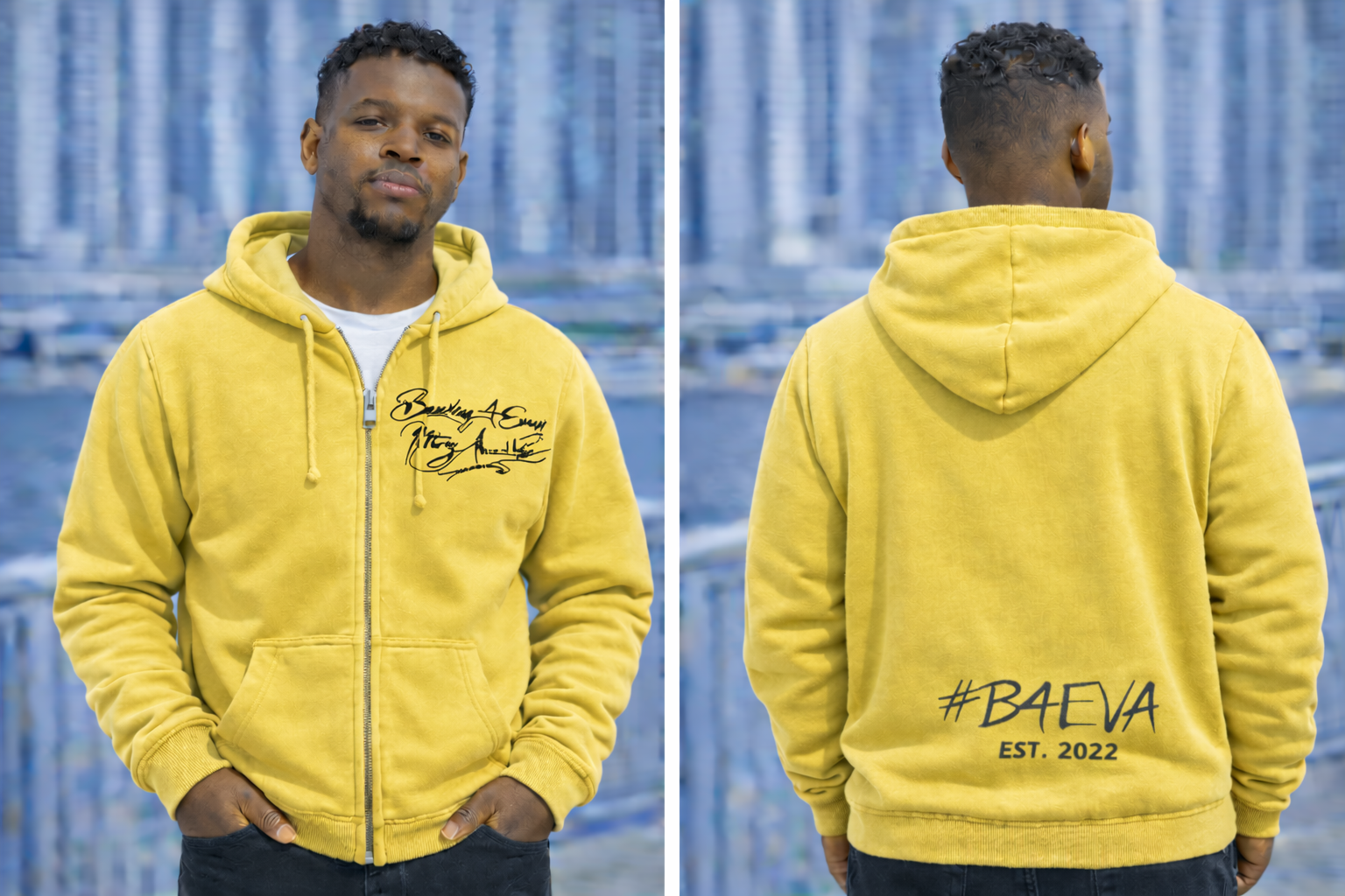MENS B4EVA ZIPUP SIGNATURE HOODIE ( CUSTOMIZABLE )