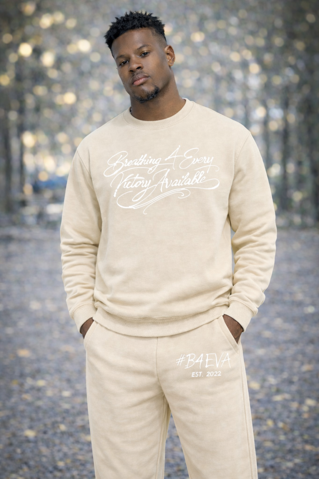 MEN B4EVA CREWNECK SIGNATURE SWEATSUIT ( CUSTOMIZABLE )
