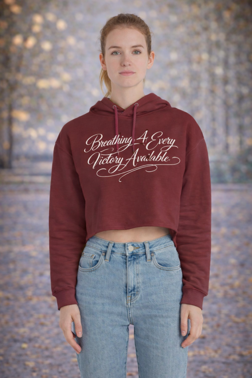 FEMALE B4EVA SIGNATURE CROP HOODIE ( CUSTOMIZABLE )