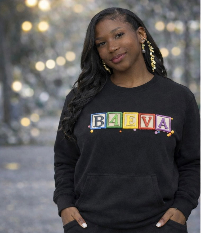 FEMALE B4EVA BLOCKS CREWNECK SWEATER