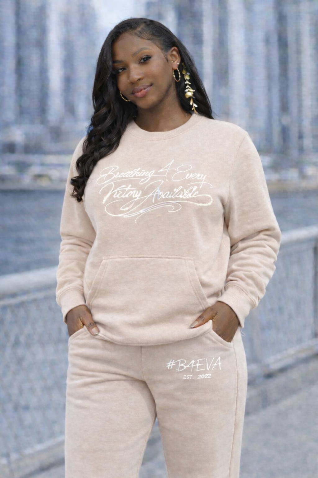 FEMALE B4EVA SIGNATURE CREWNECK SWEATSUIT ( CUSTOMIZABLE )