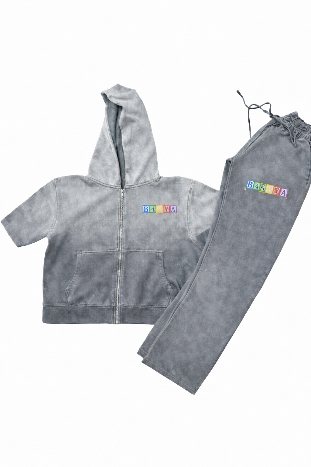 MENS ACID DRY B4EVA BLOCKS ZIPUP SWEATSUIT