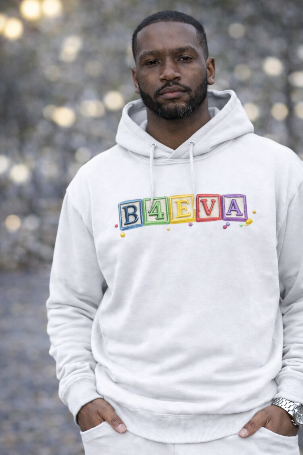 MENS B4EVA BLOCKS HOODIE