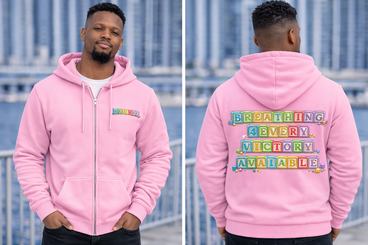MENS B4EVA BLOCKS ZIPUP HOODIE