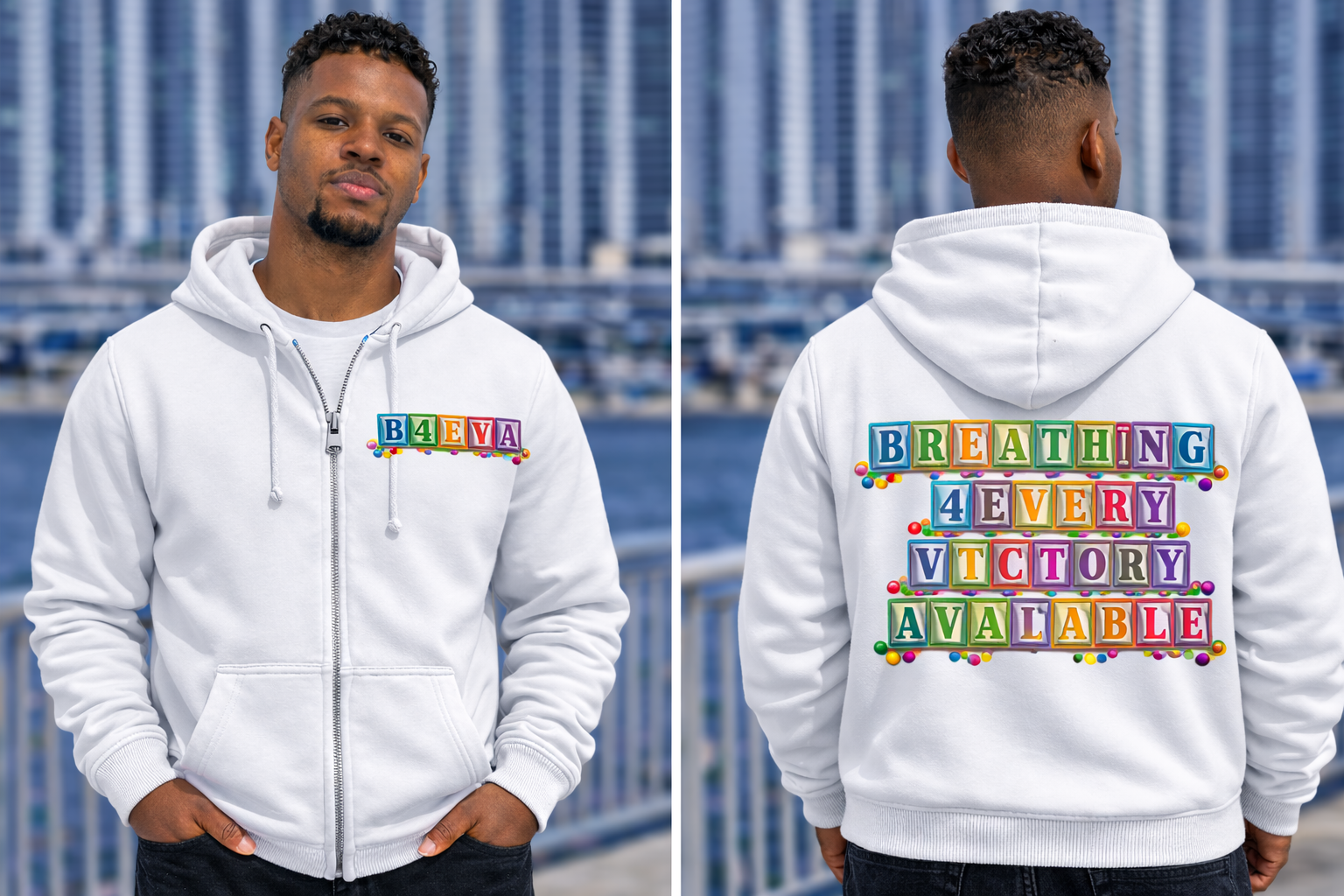 MENS BLOCKS ZIPUP REVERSIBLE HOODIE