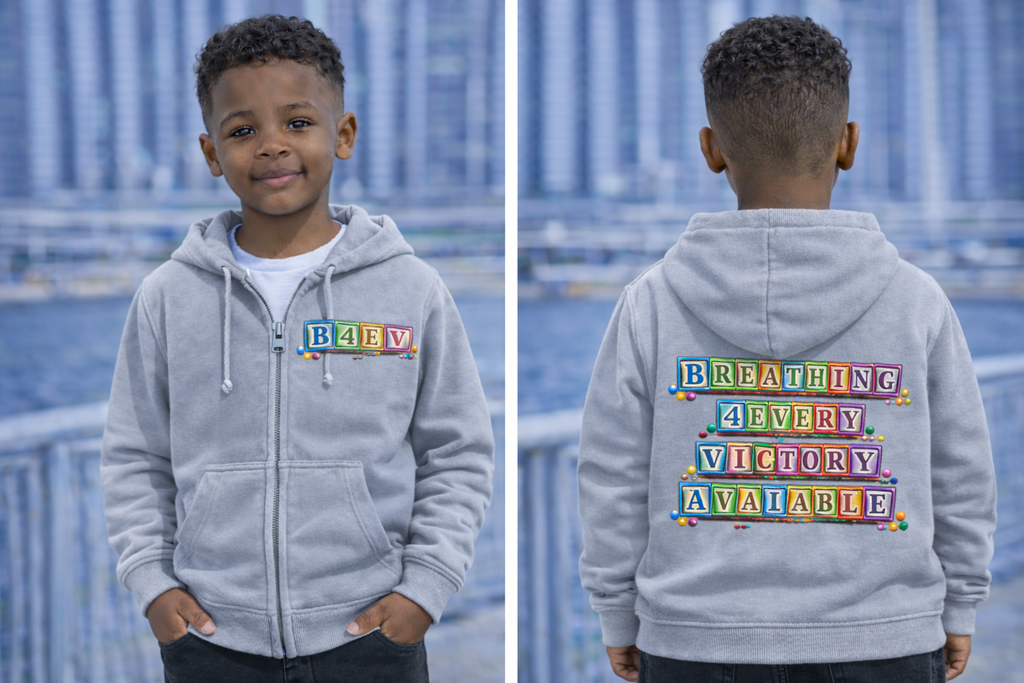 YOUTH B4EVA BLOCKS ZIPUP HOODIE
