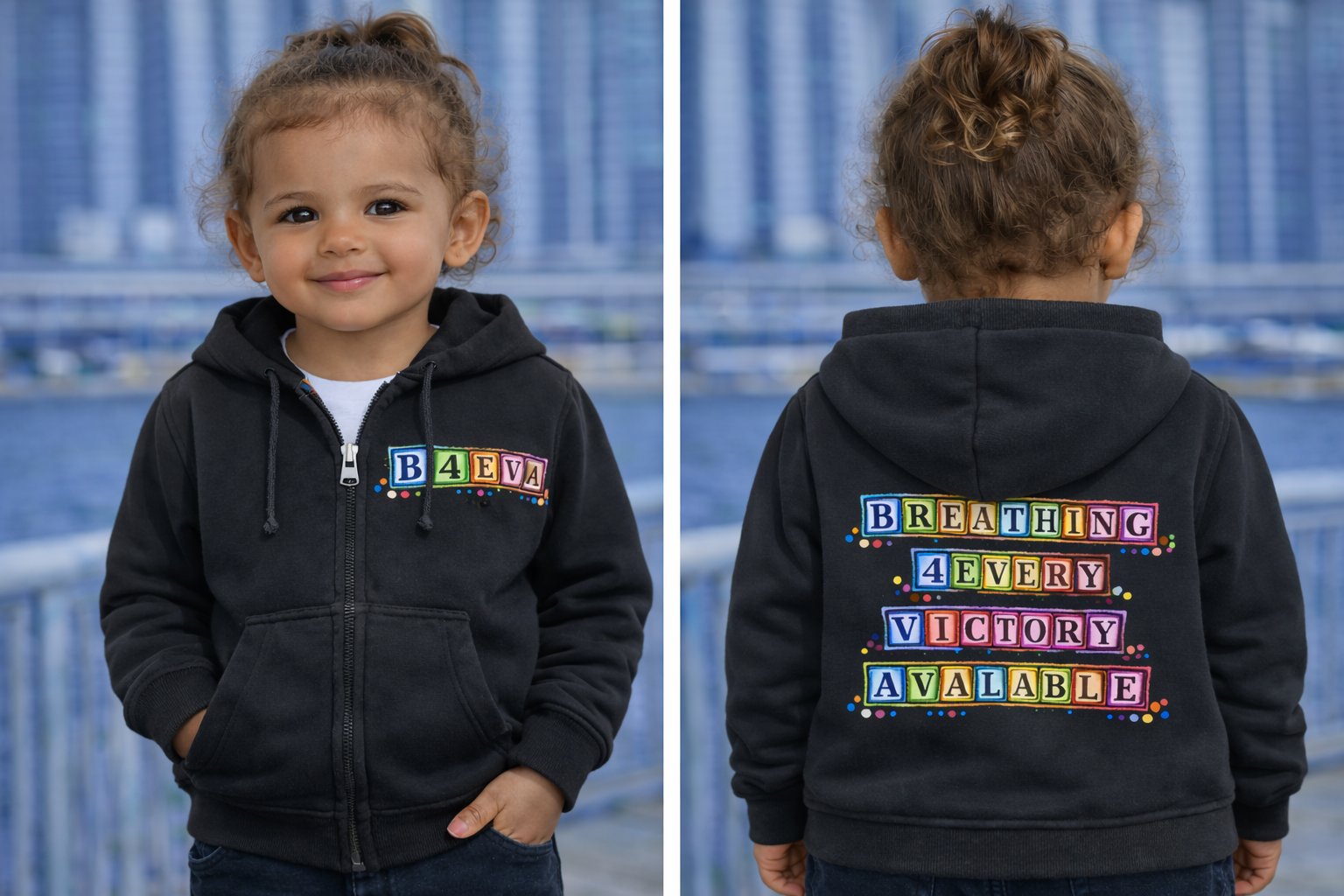 TODDLER B4EVA BLOCKS HOODIE