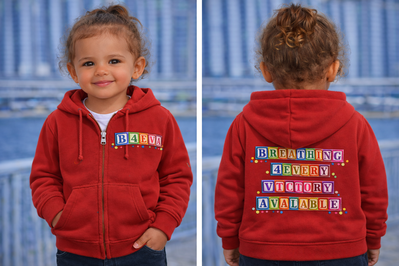 TODDLER B4EVA BLOCKS HOODIE