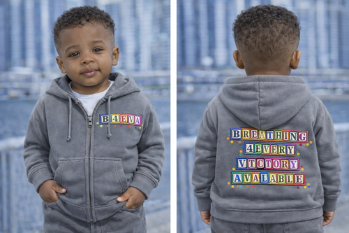 BABIES B4EVA BLOCKS ZIPUP HOODIE
