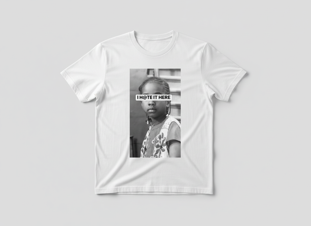 FEMALE I HATE IT HERE TSHIRTS