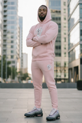 MALE PINK BIG B HOODIE SWEATSUIT