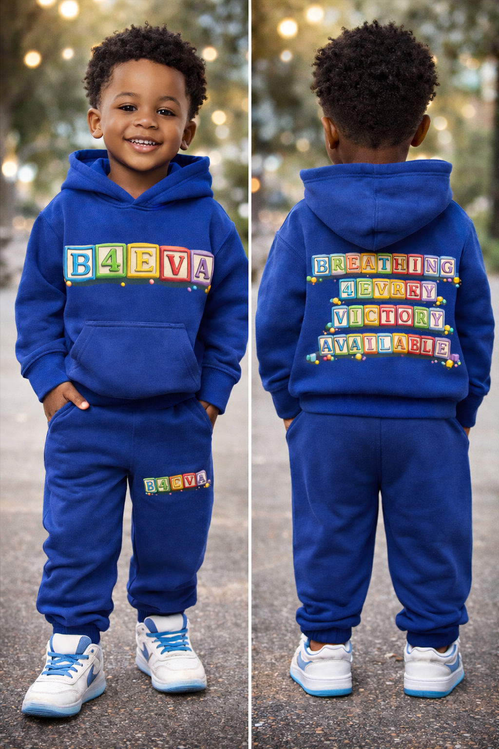 TODDLER B4EVA BLOCKS SWEATSUIT “