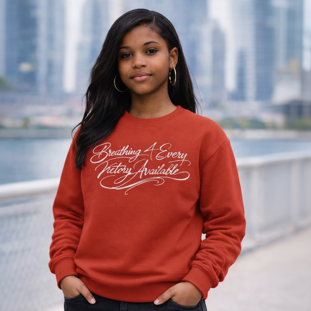 FEMALE B4EVA SIGNATURE CREWNECK SWEATER ( CUSTOMIZABLE )