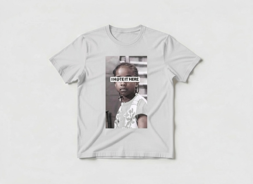 FEMALE I HATE IT HERE TSHIRTS