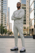 MENS GREY BIG B CREWNECK SWEATSUIT