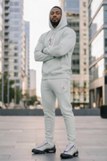 MENS GREY BIG B HOODIE SWEATSUIT