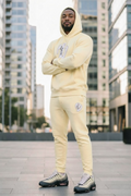 MENS BEIGE BIG B HOODIE SWEATSUIT