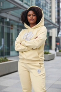 FEMALES BEIGE BIG B HOODIE SWEATSUIT